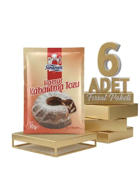 Sinangil Hamur Kabartma Tozu 5x10 Gr x6 - 1