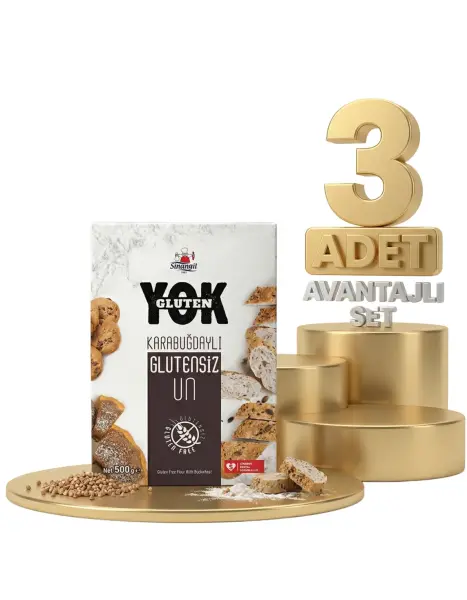 Sinangil Karabuğdaylı Glutensiz Un 3x500 Gr - 1