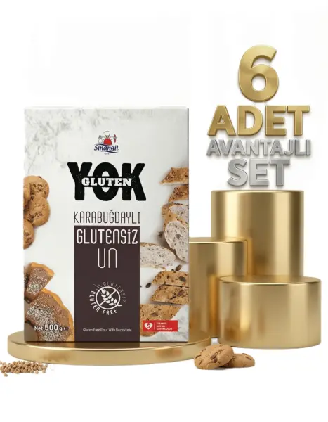 Sinangil Karabuğdaylı Glutensiz Un 6x500 Gr - 1