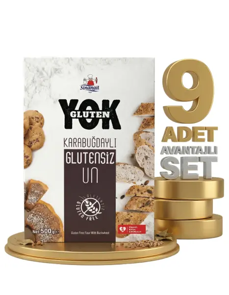 Sinangil Karabuğdaylı Glutensiz Un 9x500 Gr - 1