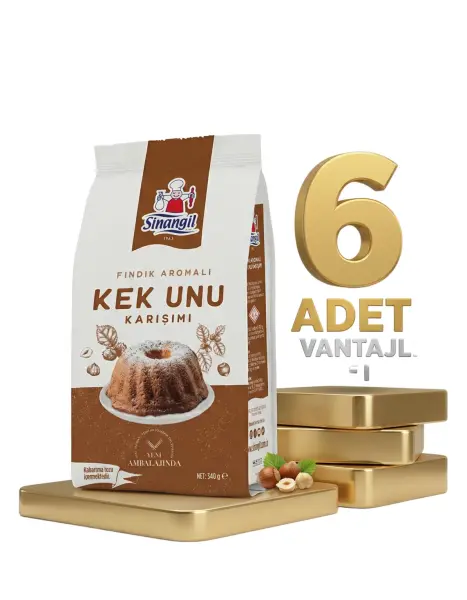 Sinangil Kek Unu Fındıklı 6x340 Gr - 1