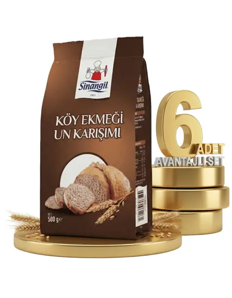 Sinangil Köy Ekmek Unu 6x500 Gr - 1