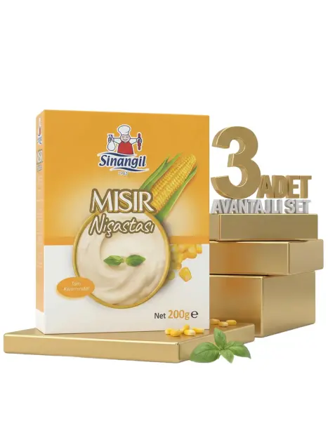 Sinangil Mısır Nişastası 3x200 Gr - 1