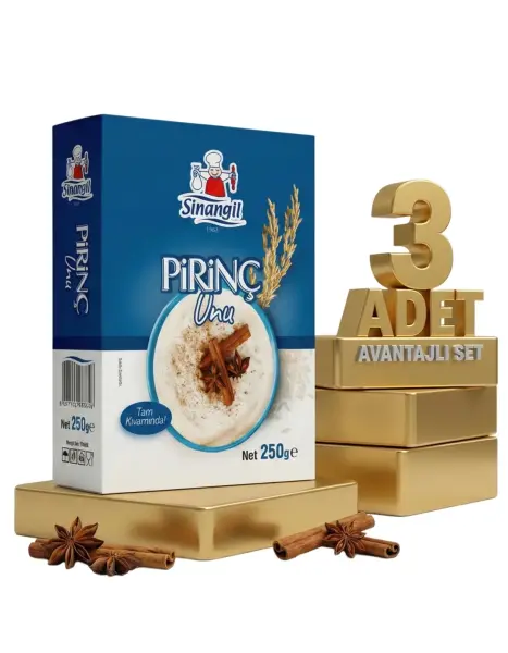 Sinangil Pirinç Unu 3x250 Gr - 1