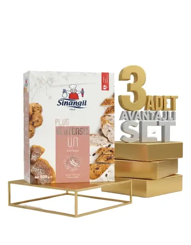 Sinangil Plus Glutensiz Un 3x500 Gr - SİNANGİL