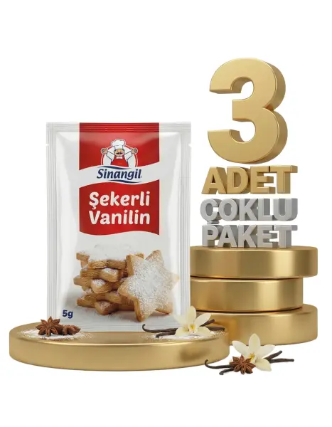 Sinangil Şekerli Vanilin 5x5 Gr x3 - 1