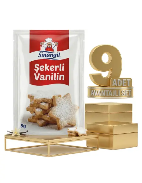 Sinangil Şekerli Vanilin 5x5 Gr x9 - 1