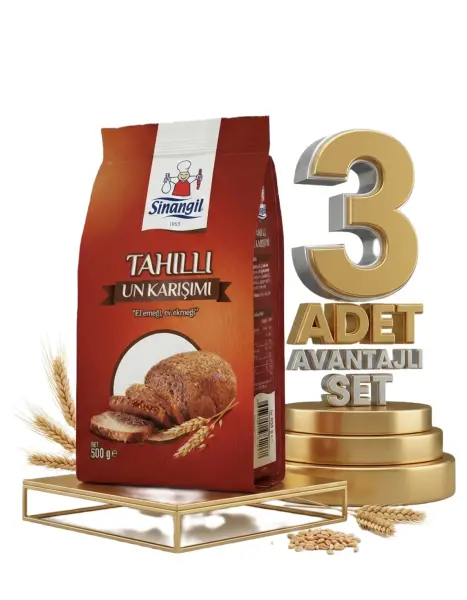 Sinangil Tahıllı Un Karışımı 3x500 Gr - 1