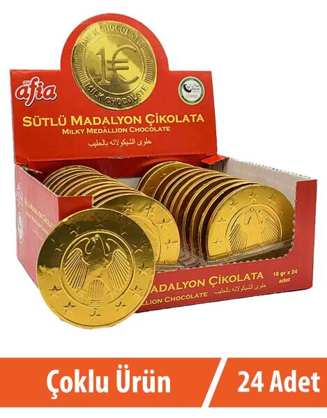 Sütlü Madalyon Çikolata 24x18 Gr - 1