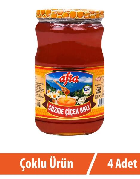 Süzme Çiçek Bal 4x460 Gr - 1