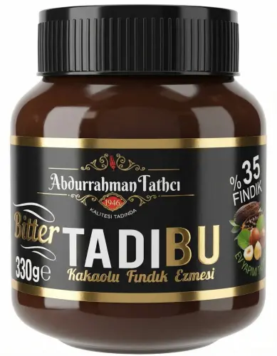 Tadıbu Bitter Kakaolu Fındık Ezmesi 330 Gr - ABDURRAHMAN TATLICI
