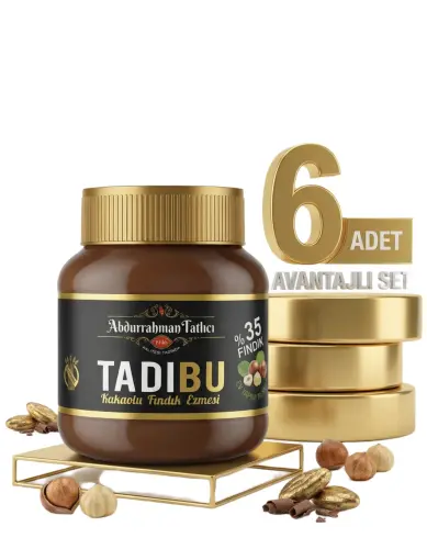 Tadıbu Kakaolu Fındık Ezmesi 6x330 Gr - ABDURRAHMAN TATLICI