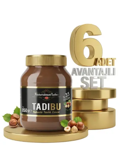 Tadıbu Kakaolu Fındık Ezmesi 6x850 Gr - ABDURRAHMAN TATLICI