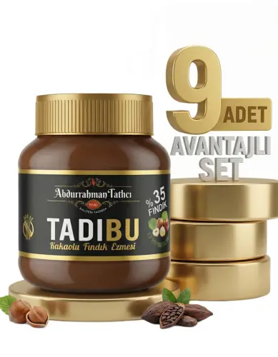 Tadıbu Kakaolu Fındık Ezmesi 9x330 Gr - ABDURRAHMAN TATLICI