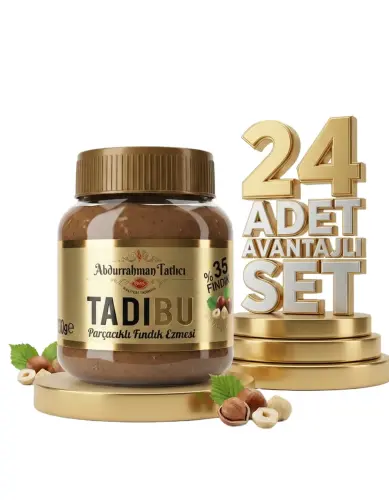 Tadıbu Parçacıklı Fındık Ezmesi 24x330 Gr - ABDURRAHMAN TATLICI