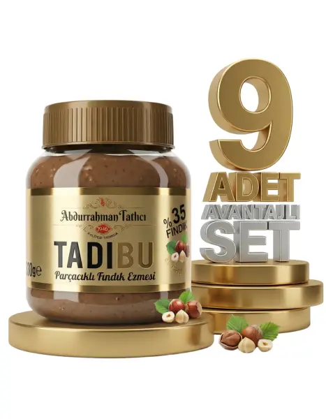 Tadıbu Parçacıklı Fındık Ezmesi 9x330 Gr - 1