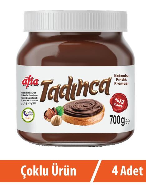 Tadınca Kakaolu Fındık Kreması 4x700 Gr - 2