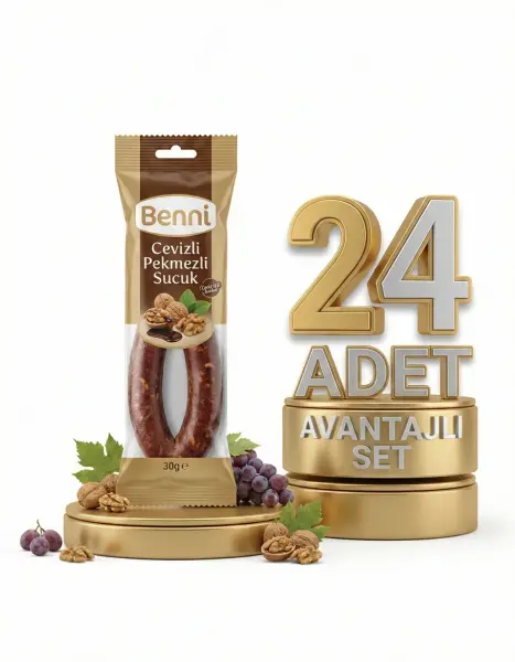 Tatşen Benni Cevizli Pekmezli Sucuk 24x300 Gr - 1