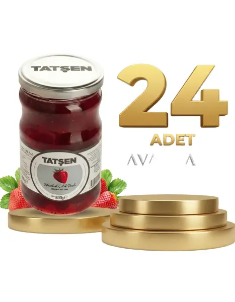 Tatşen Cam Reçel Çilek 24x800 Gr - 1