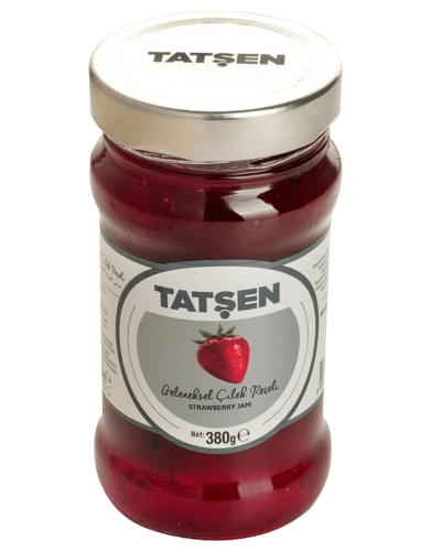 Tatşen Cam Reçel Çilek 380 Gr - TATŞEN