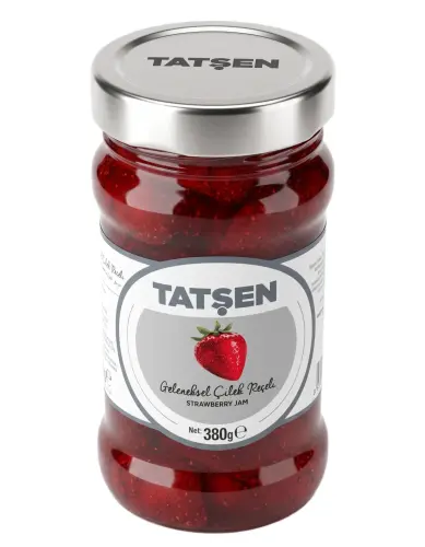 Tatşen Cam Reçel Çilek 380 Gr - Tatşen Gıda