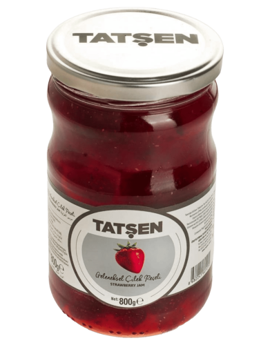 Tatşen Cam Reçel Çilek 800 Gr - TATŞEN