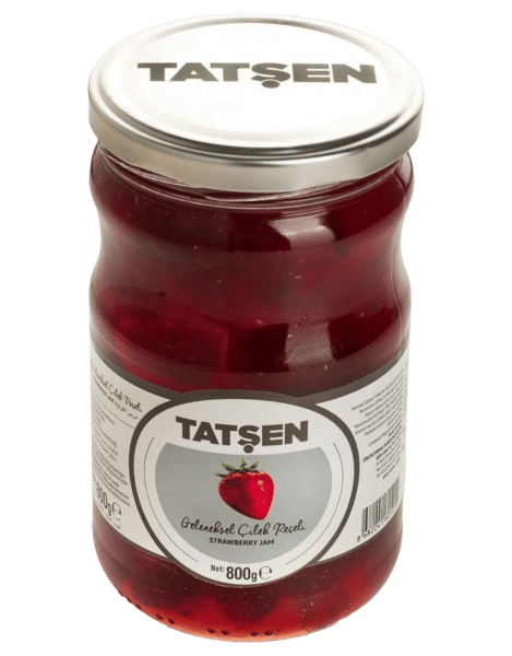 Tatşen Cam Reçel Çilek 800 Gr - 1