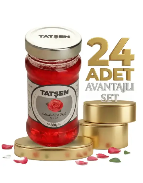 Tatşen Cam Reçel Gül 24x380 Gr - 1