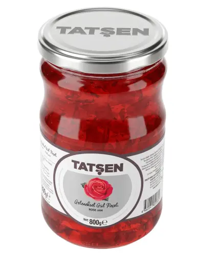 Tatşen Cam Reçel Gül 800 Gr - Tatşen Gıda