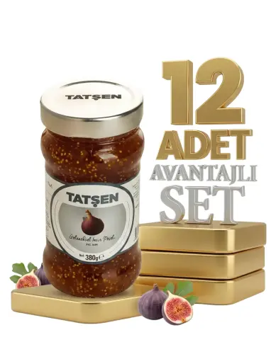 Tatşen Cam Reçel İncir 12x380 Gr - Tatşen Gıda