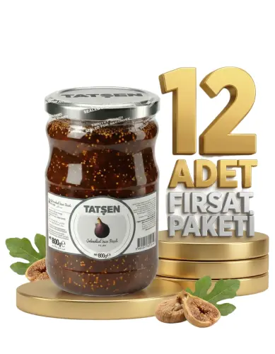Tatşen Cam Reçel İncir 12x800 Gr - 2