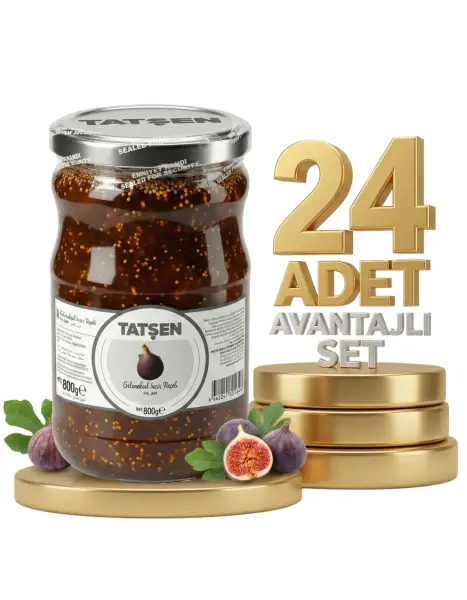 Tatşen Cam Reçel İncir 24x800 Gr - 1