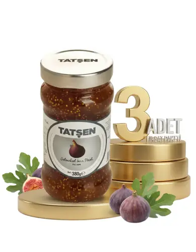 Tatşen Cam Reçel İncir 3x380 Gr - Tatşen Gıda