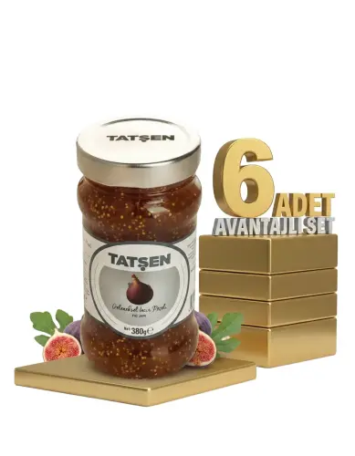 Tatşen Cam Reçel İncir 6x380 Gr - Tatşen Gıda