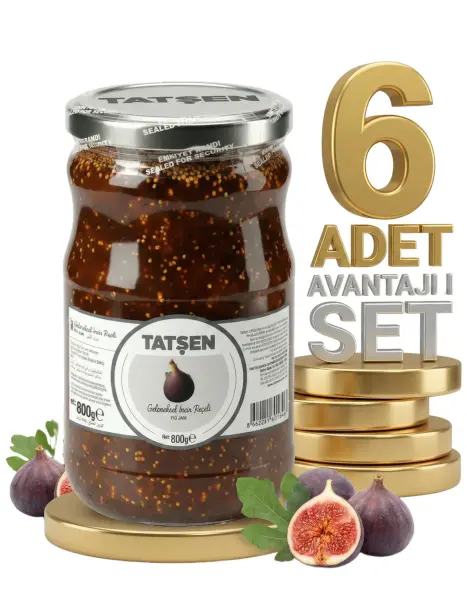 Tatşen Cam Reçel İncir 6x800 Gr - 1