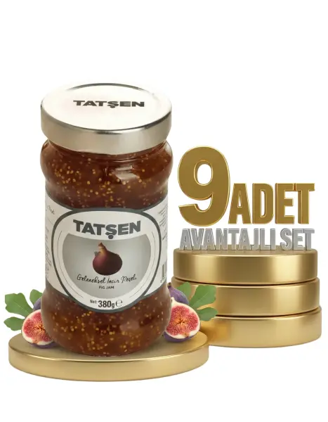 Tatşen Cam Reçel İncir 9x380 Gr - 1