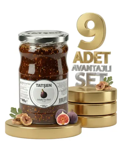 Tatşen Cam Reçel İncir 9x800 Gr - Tatşen Gıda