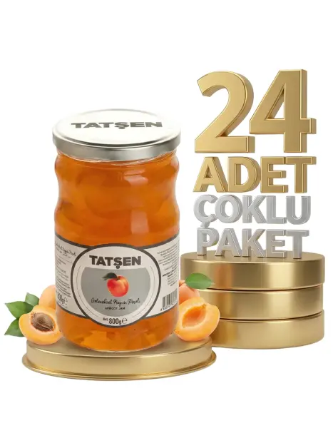 Tatşen Cam Reçel Kayısı 24x800 Gr - 1