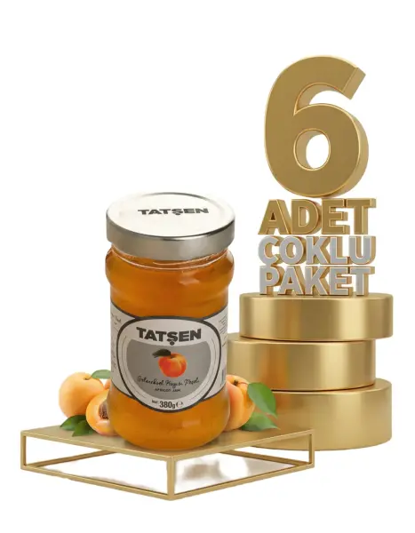 Tatşen Cam Reçel Kayısı 6x380 Gr - 1