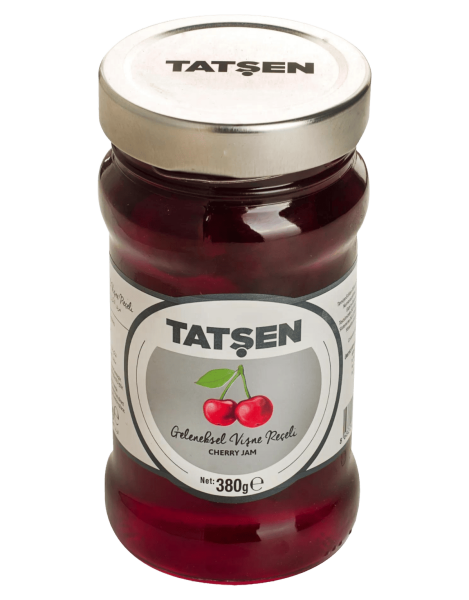 Tatşen Cam Reçel Vişne 380 Gr - 1
