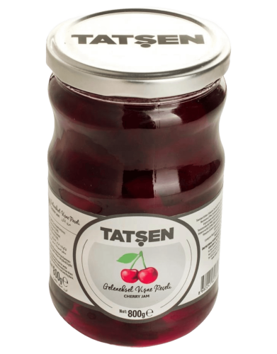Tatşen Cam Reçel Vişne 800 Gr - TATŞEN