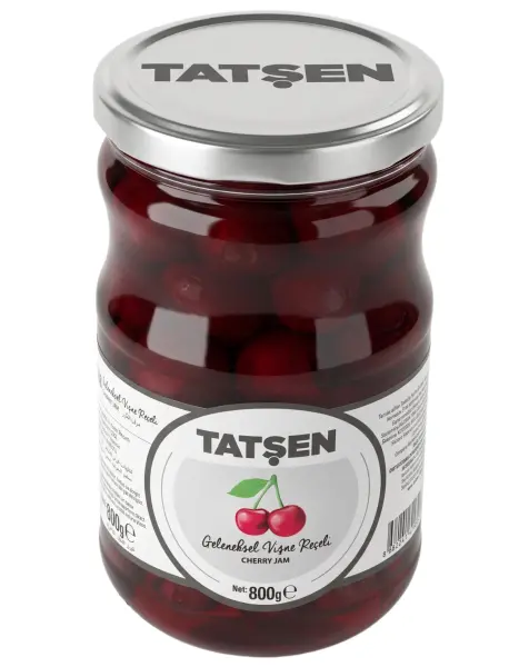 Tatşen Cam Reçel Vişne 800 Gr - 1