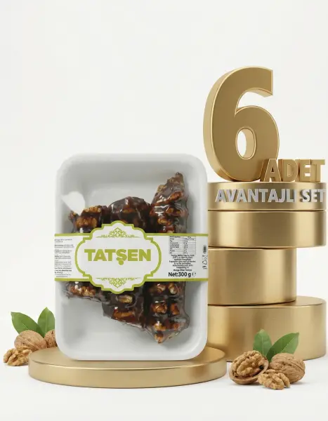 Tatşen Cevizli Sucuk 6x300 Gr - 1
