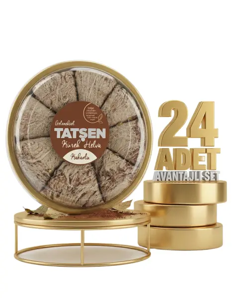 Tatşen Dilim Helva Kakaolu 24x350 Gr - 1