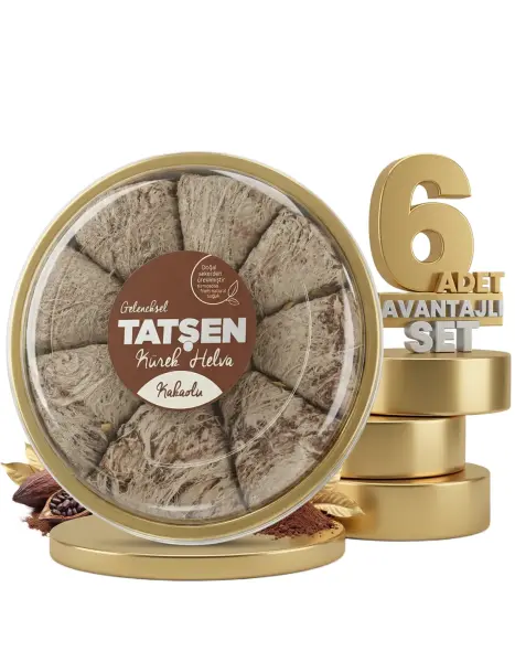 Tatşen Dilim Helva Kakaolu 6x350 Gr - 1