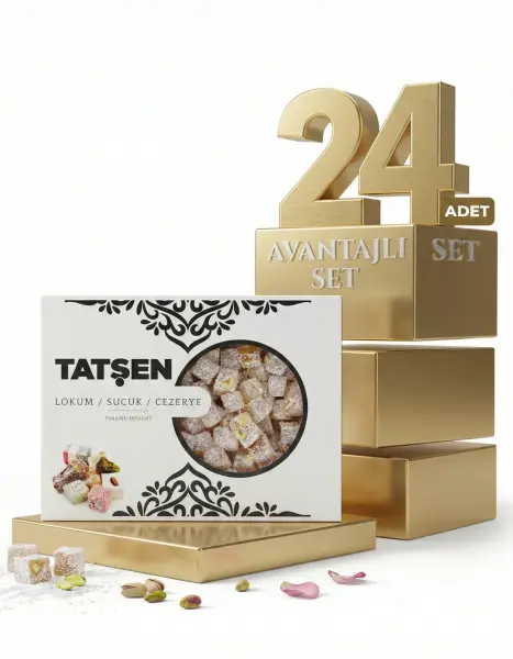 Tatşen Fındıklı Kuş Lokumu H.cevizli 24x500 Gr - 1