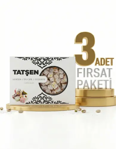 Tatşen Fındıklı Kuş Lokumu H.cevizli 3x500 Gr - 1