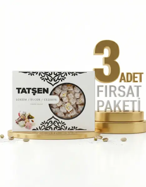 Tatşen Fındıklı Kuş Lokumu H.cevizli 3x500 Gr - 1