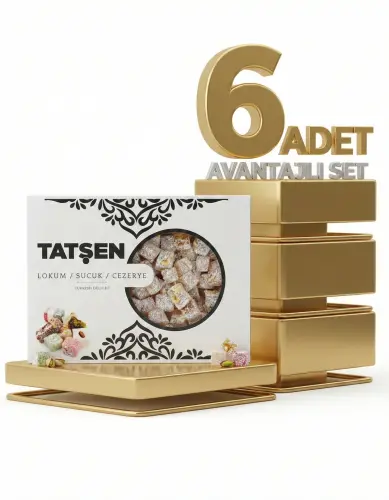 Tatşen Fındıklı Kuş Lokumu H.cevizli 6x500 Gr - Tatşen Gıda
