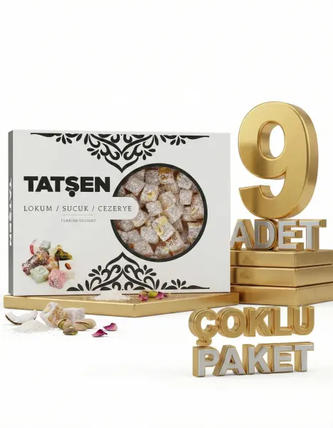 Tatşen Fındıklı Kuş Lokumu H.cevizli 9x500 Gr - 1
